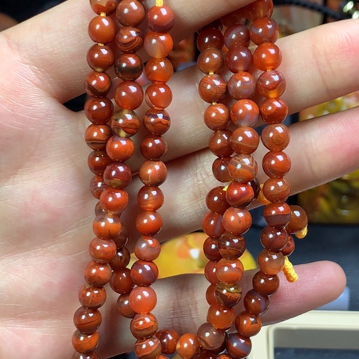 玛瑙/玉髓未镶嵌108珠