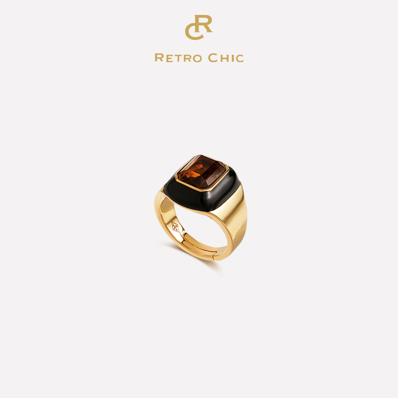 铜合金戒指 RC RETRO CHIC 意大利复古时尚饰品 罗马盾牌戒指