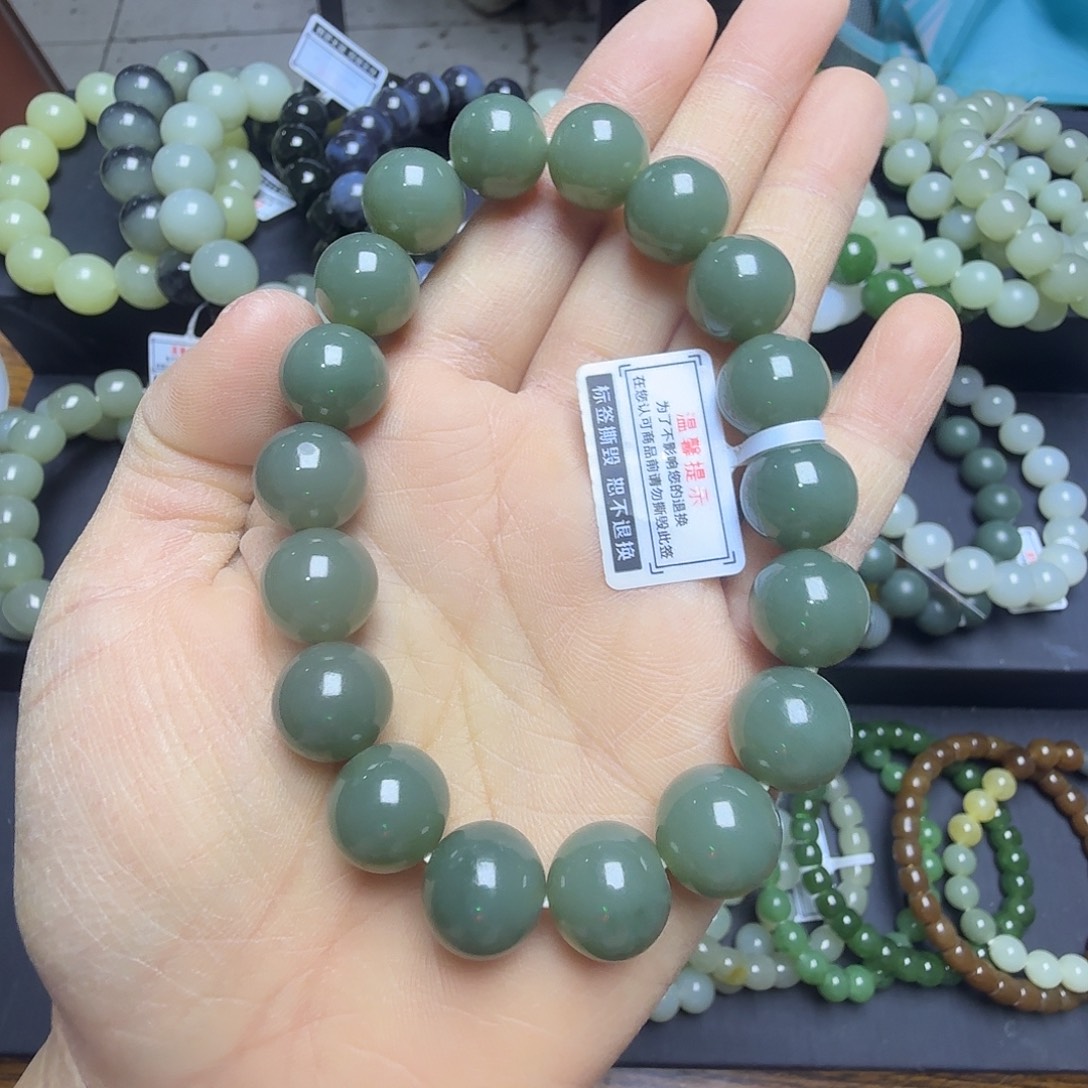 和田玉未镶嵌手链