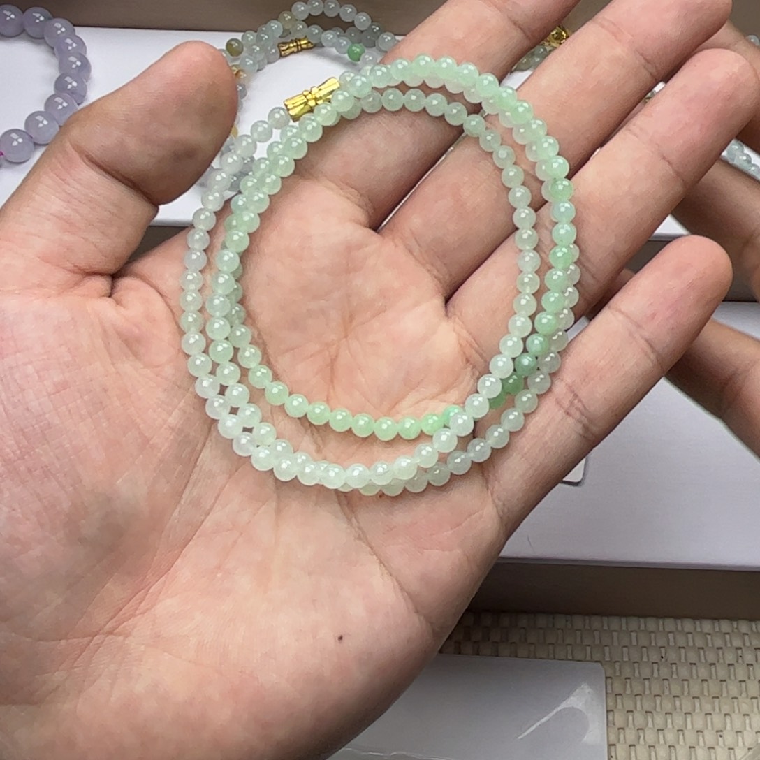 天***啦翡翠未镶嵌颈饰122