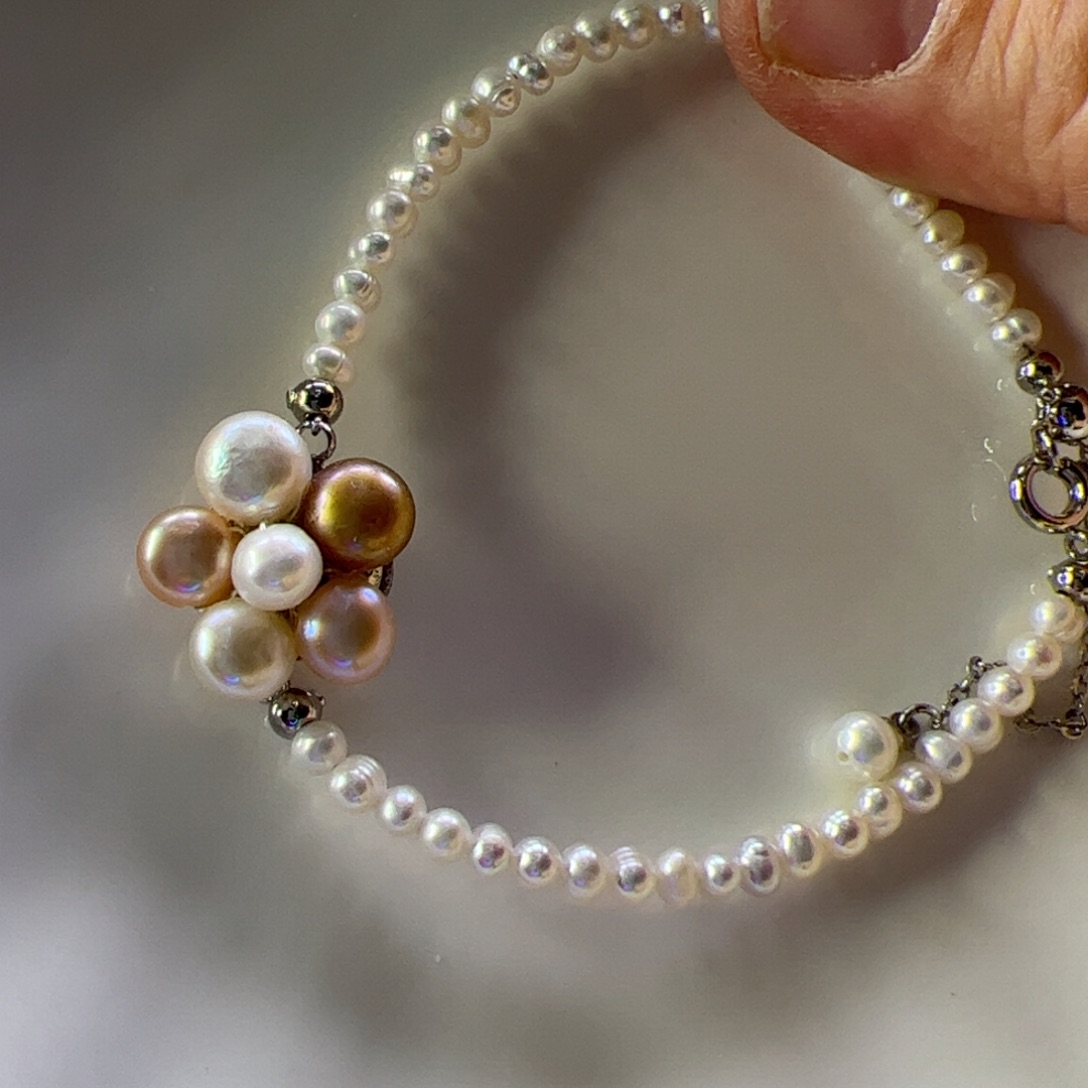 合金淡水珍珠手绳