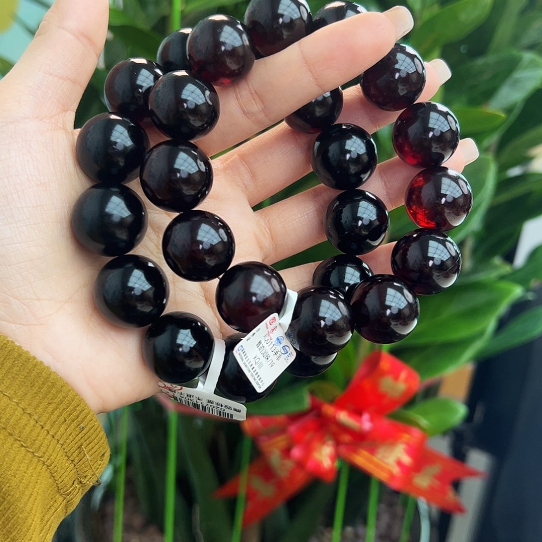 琥珀手链未镶嵌19 m多样性发其一