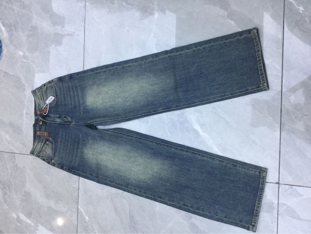 【93号】复古做旧美式阔腿裤