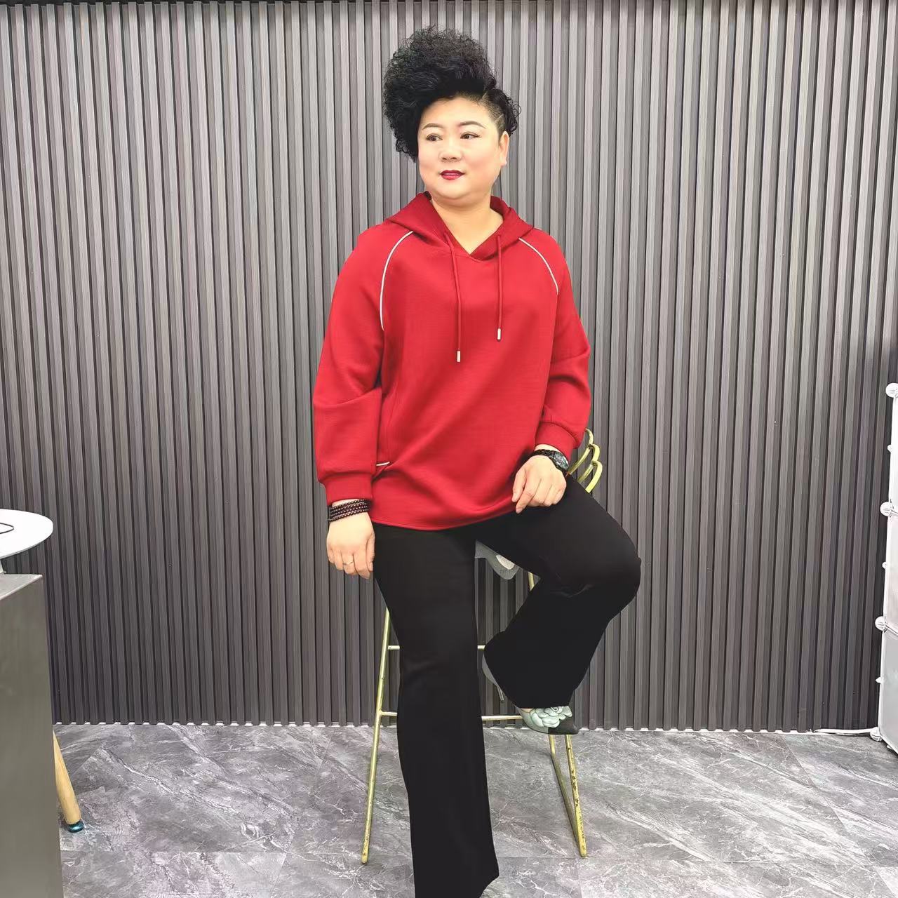 肥大码加大加肥春款休闲卫衣3429款 