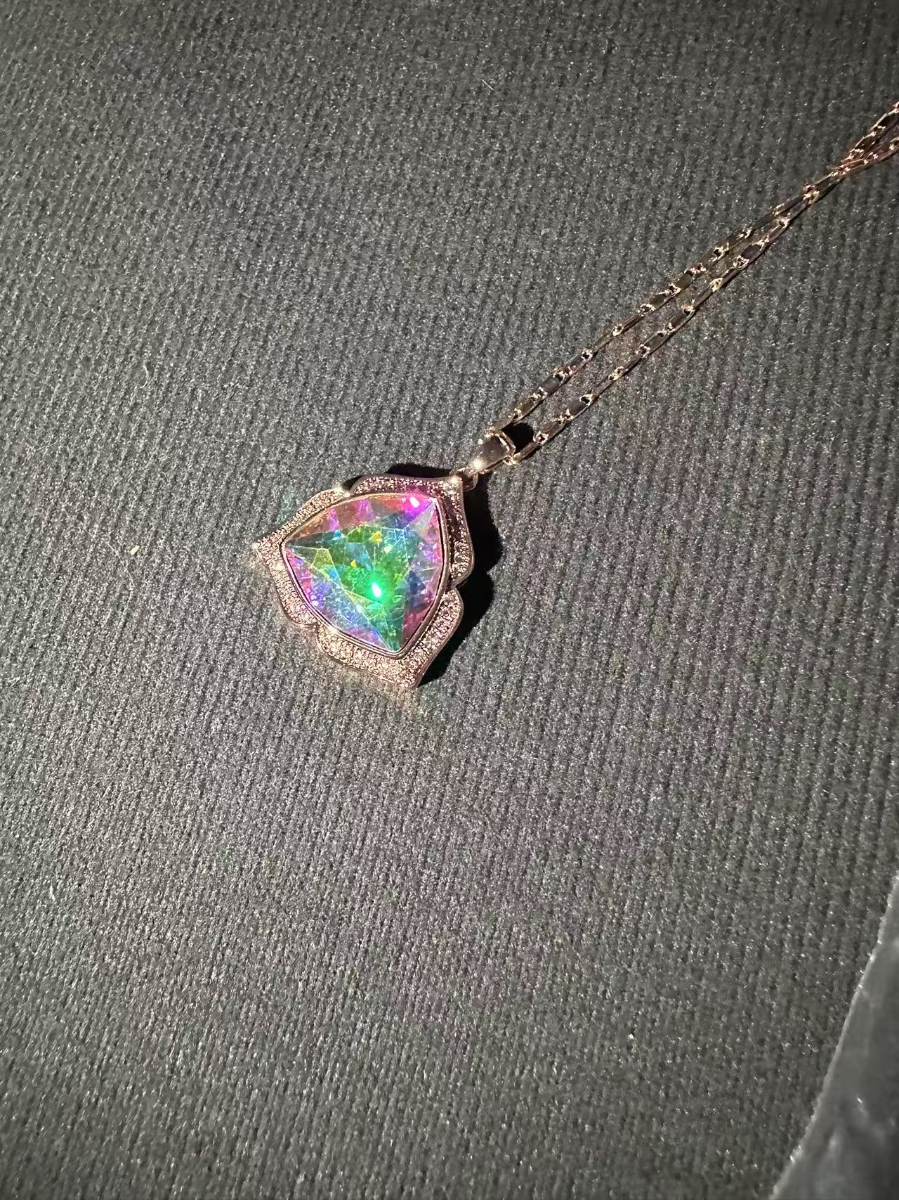 非金属珐琅吊坠  轻奢时尚气质百搭精致精美吊坠ZFF021807