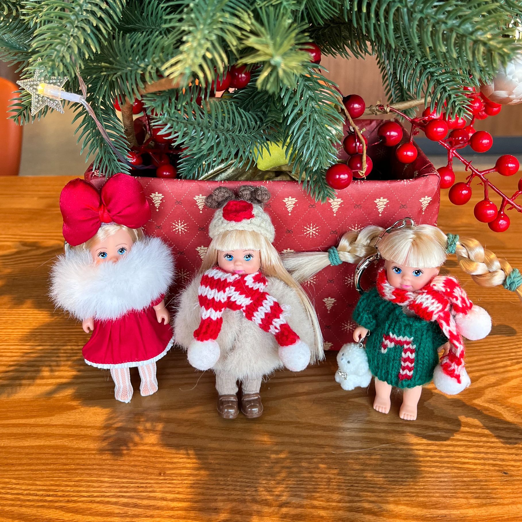 DOLLIBELL原创小众设计圣诞系列娃娃手工包包挂件包配饰