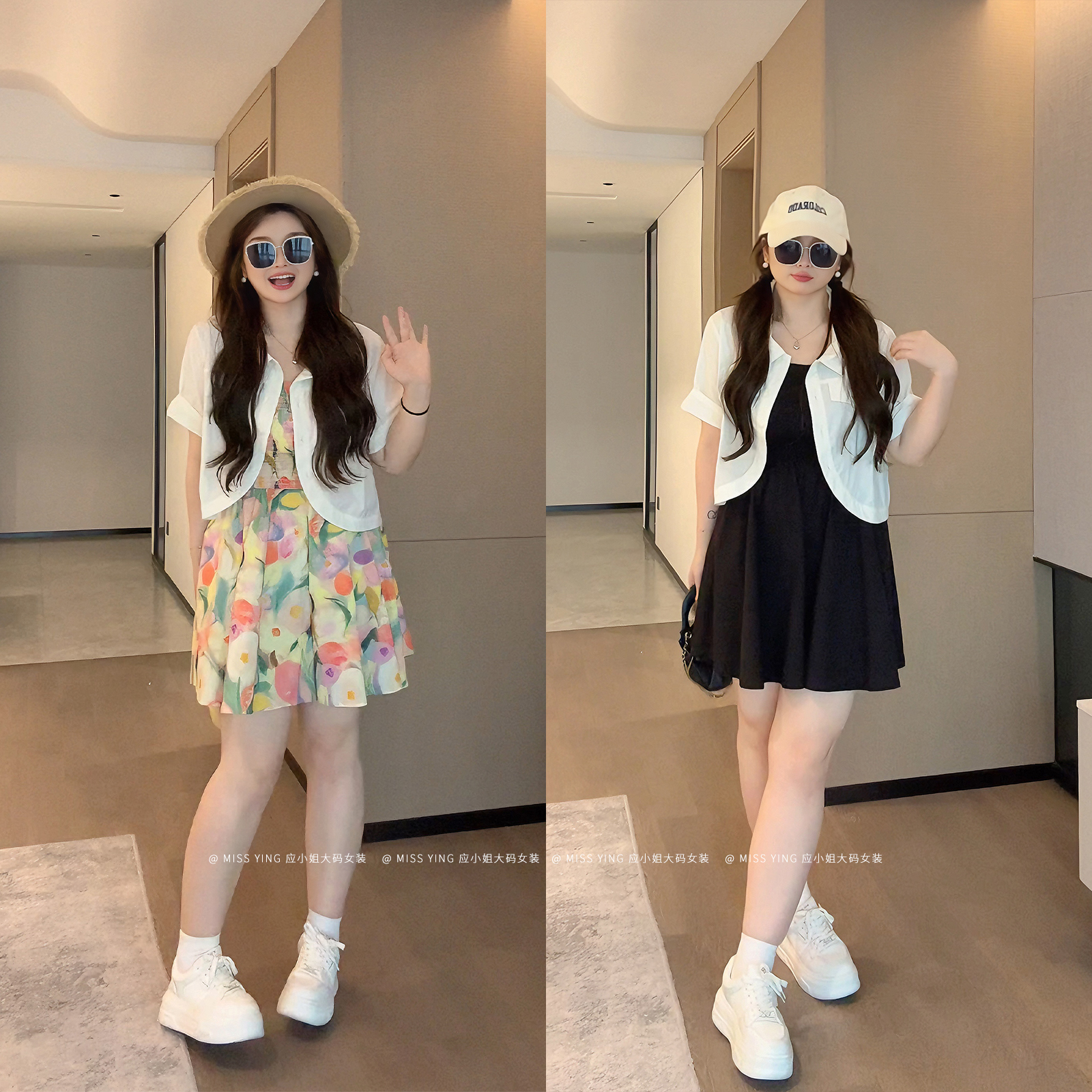 应小姐【开播断码浮力】微胖大码显瘦韩系大衣外套半身裙