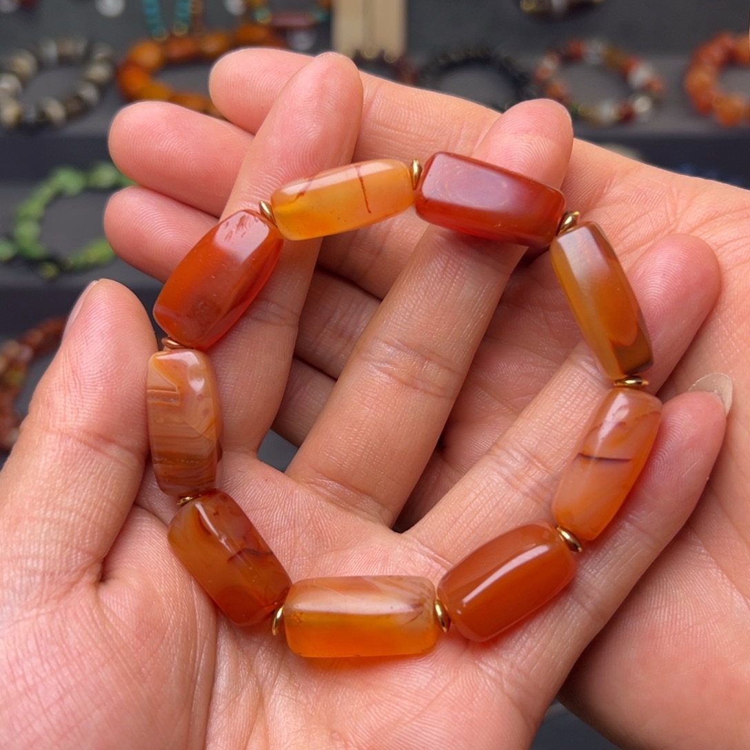 玛瑙/玉髓合金玛瑙手链