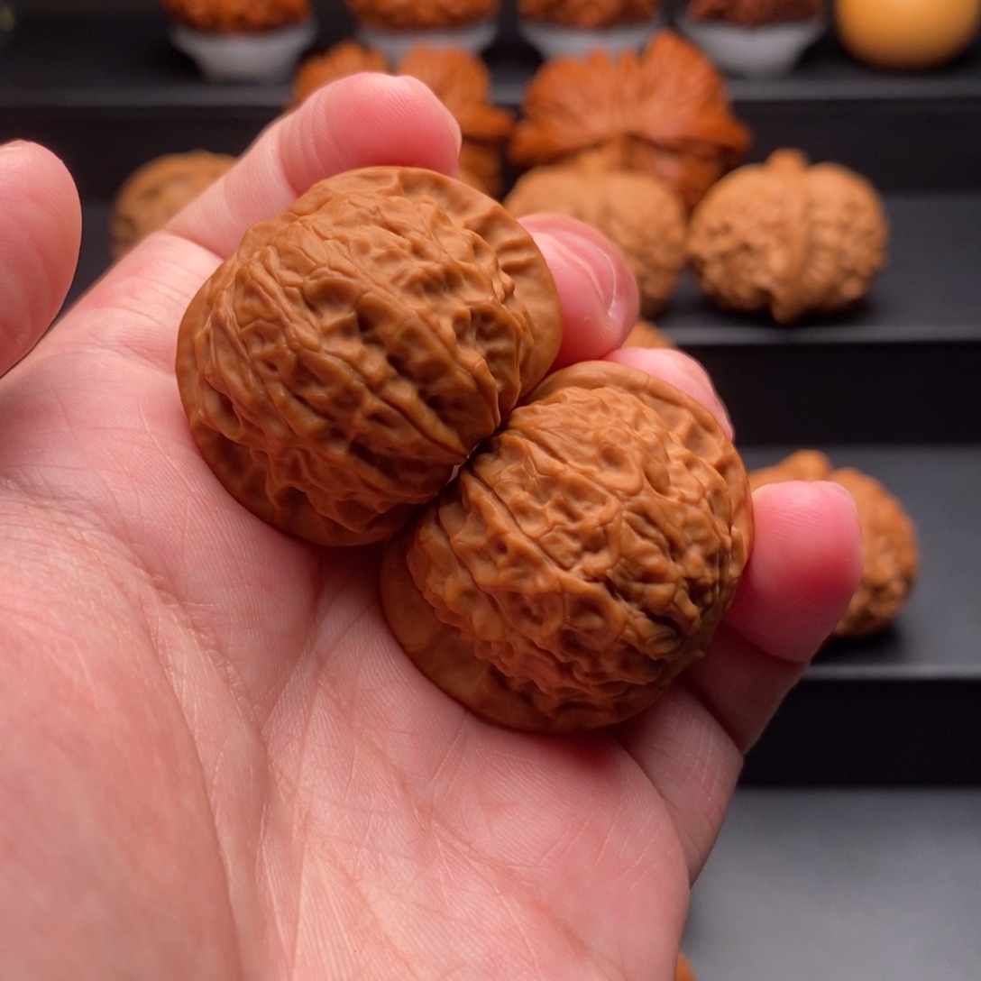 文玩核桃把件37尺全品石门元宝