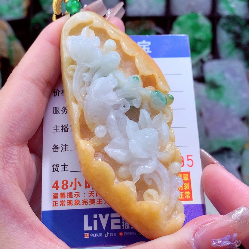 【闪购商品】翡翠颈饰未镶嵌挂件