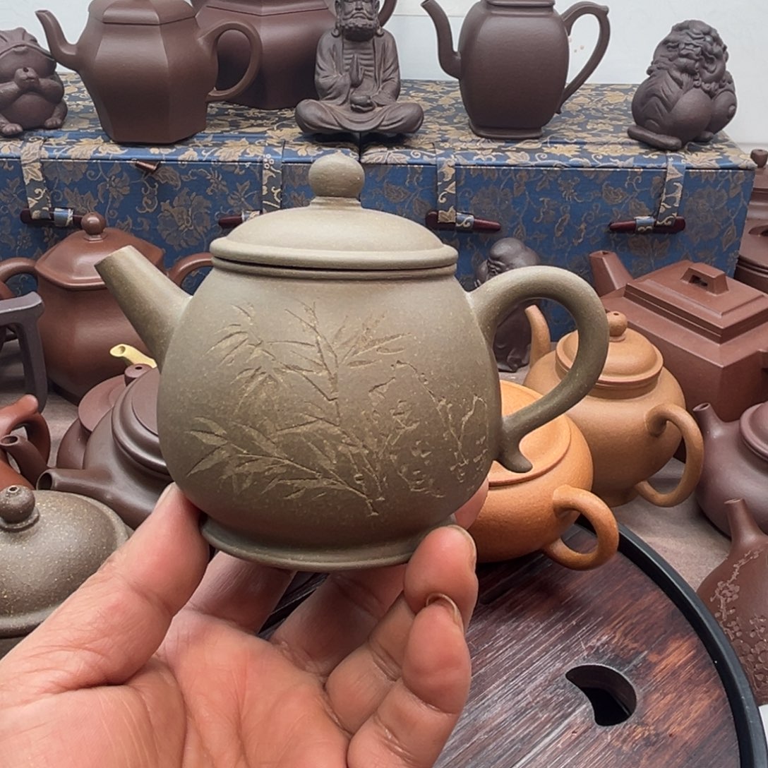 紫砂壶原矿青段潘壶200cc