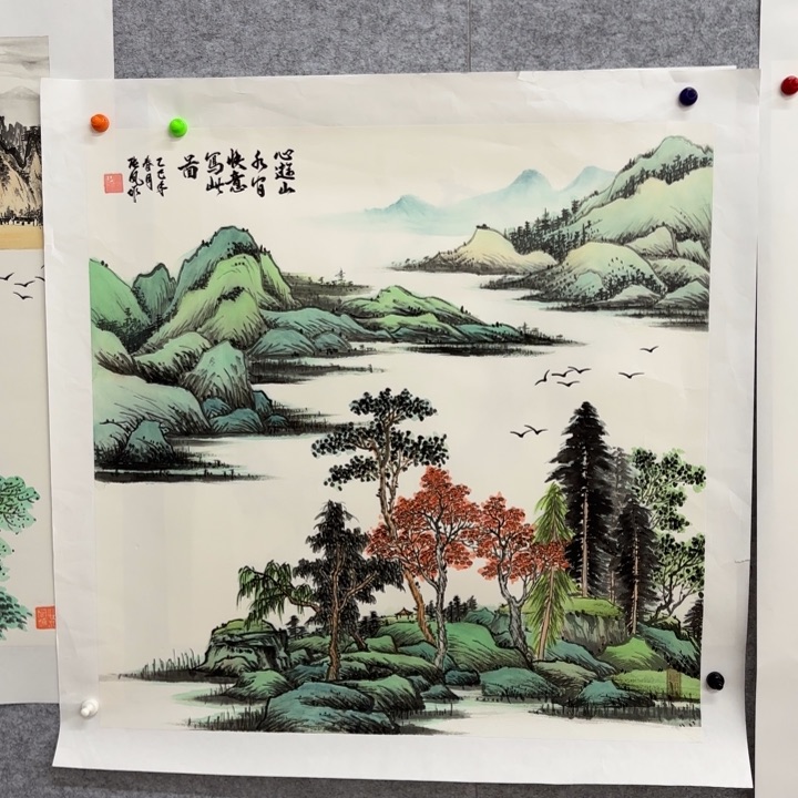 国画花鸟等多种鸟类的栖息环境中