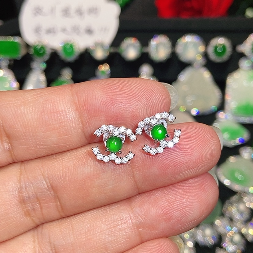 【闪购商品】未镶嵌翡翠耳饰天然翡翠