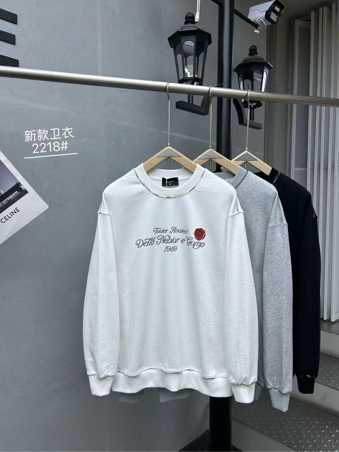 672-673-674 素劲 秋季潮牌男女同款新款毛圈百搭卫衣 WYX2218