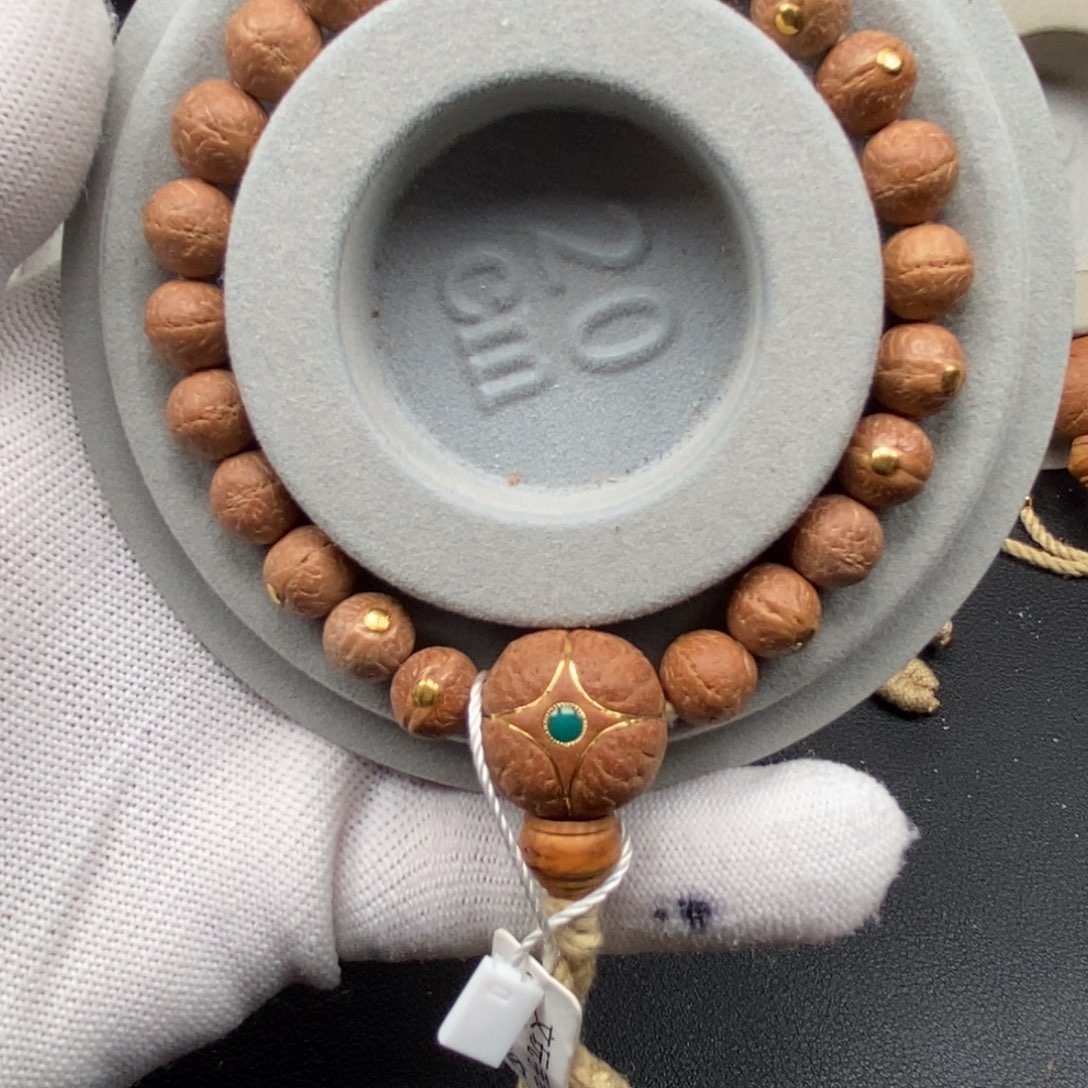 凤眼菩提手串实心金钉9.5mm