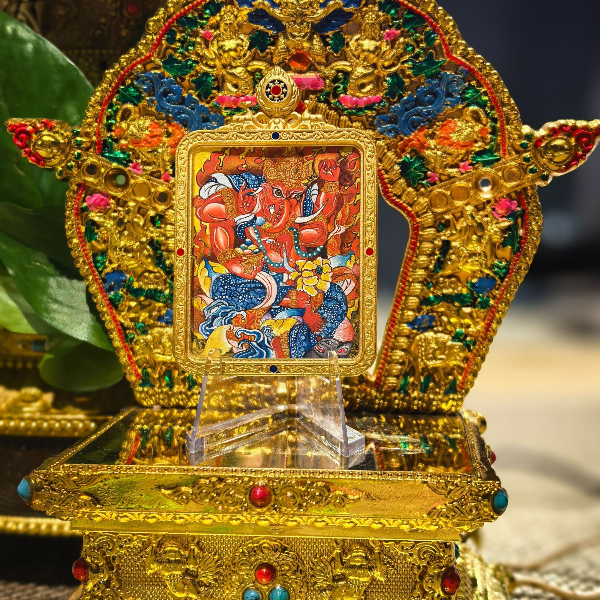 唐卡象鼻天老师  平安健康  （师傅手写加持）