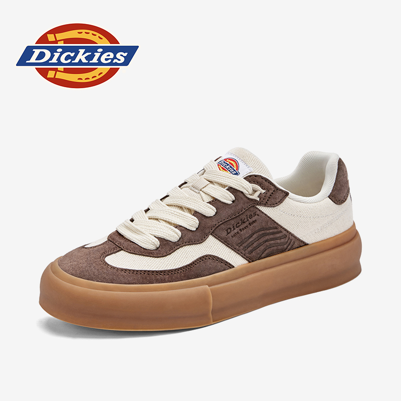 Dickies2025新款冬季透气男鞋增高低帮鞋ins小众厚底时尚德训鞋