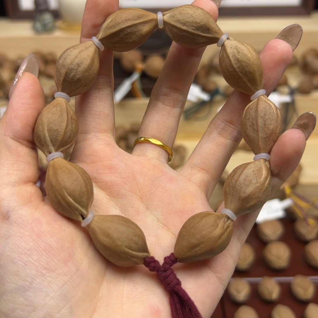 橄榄核手串梅林铁核1525三面佛