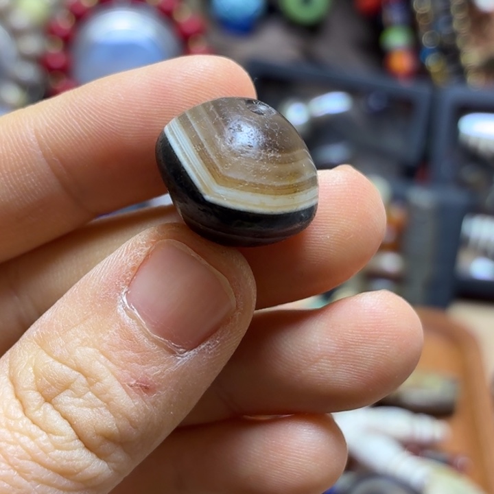 天然缠丝天地珠 卡19