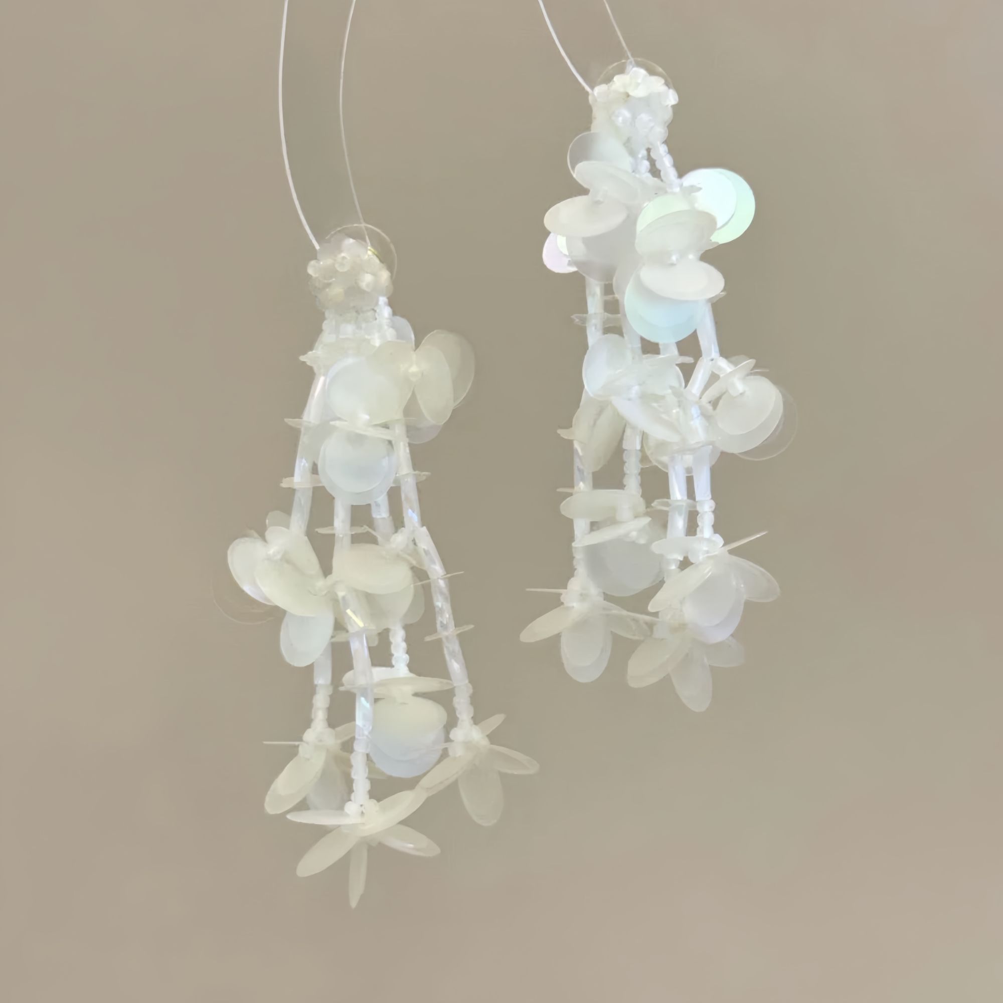 非金属亚克力耳饰 YANQI【波光粼粼】builin仙气手工耳环YQ028