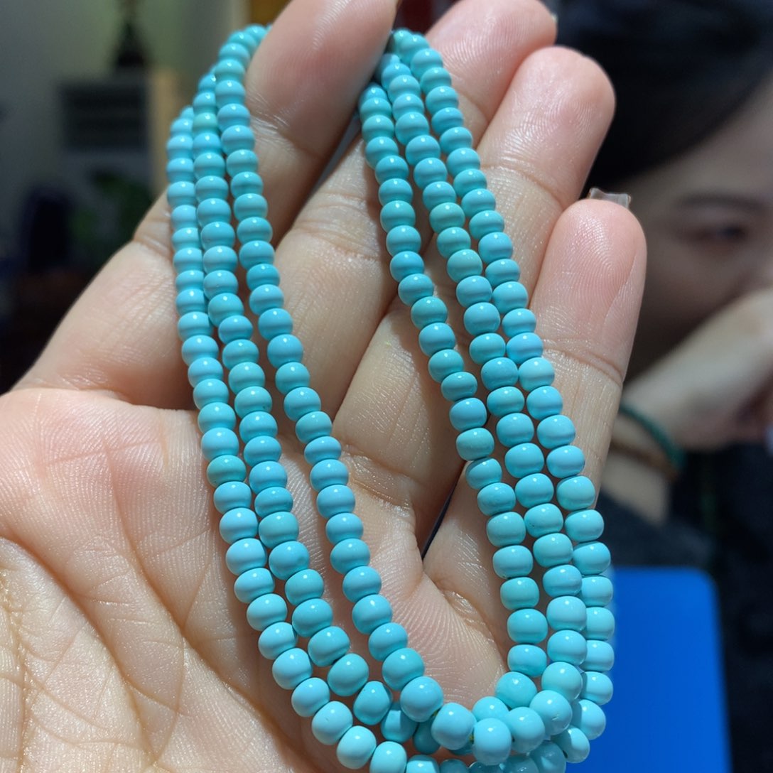 未镶嵌绿松石长链