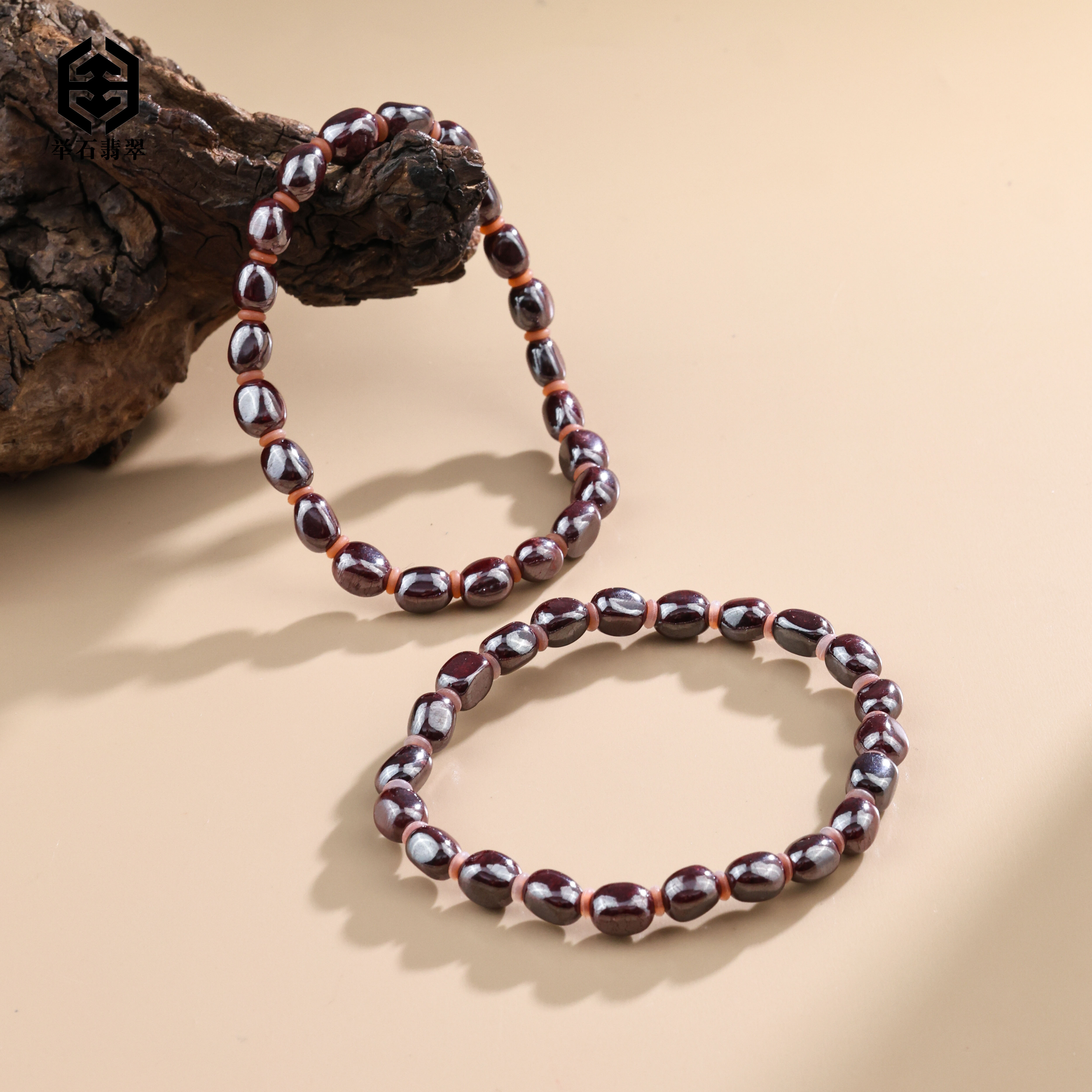 天然辰砂【举石臻品】TH1222-95-3朱砂手串（一件/多样性发）O