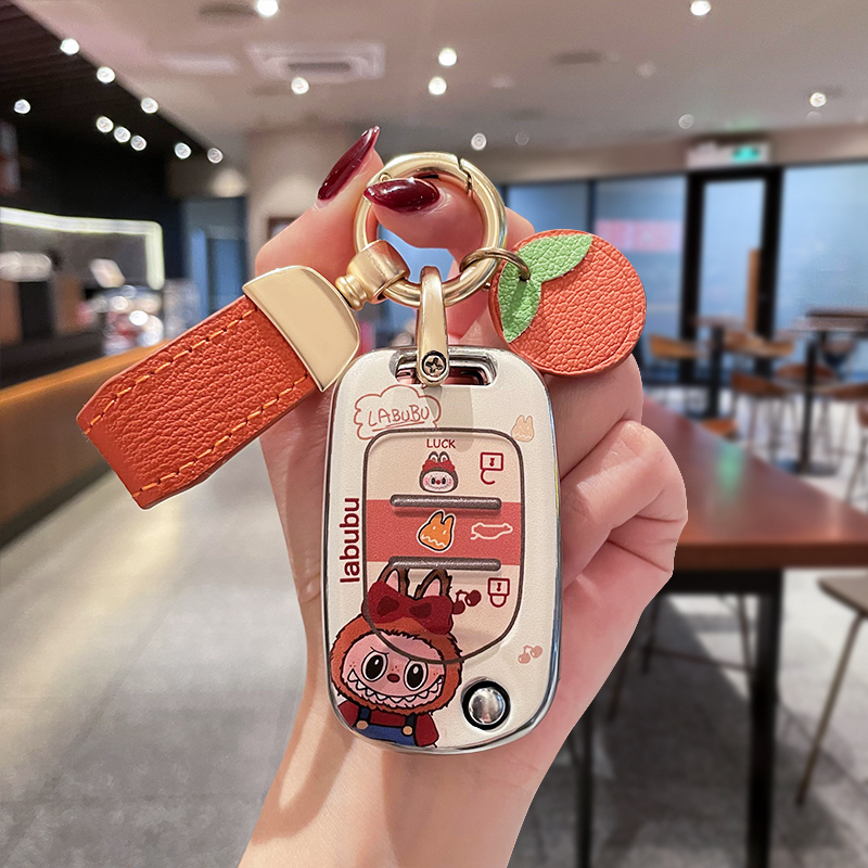 五菱宏光马卡龙三代钥匙套3代miniev迷你宝骏kiwi车云朵云海壳扣