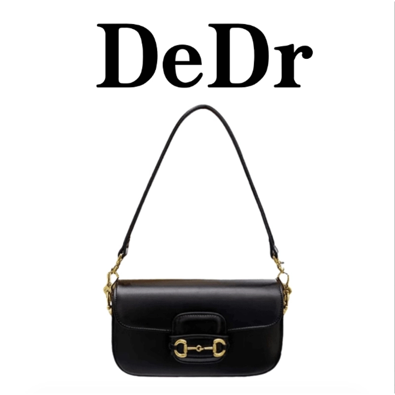 2025轻奢新款高级设计单肩腋斜跨包法棍腋下包女包 6005黑色