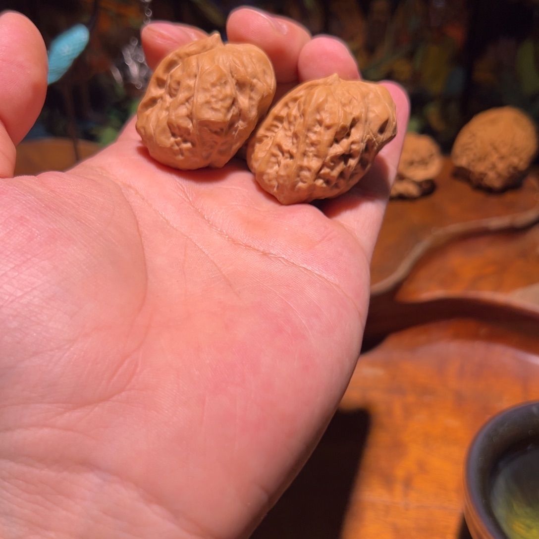 吊坠文玩核桃蛤蟆头一帆风顺，精配