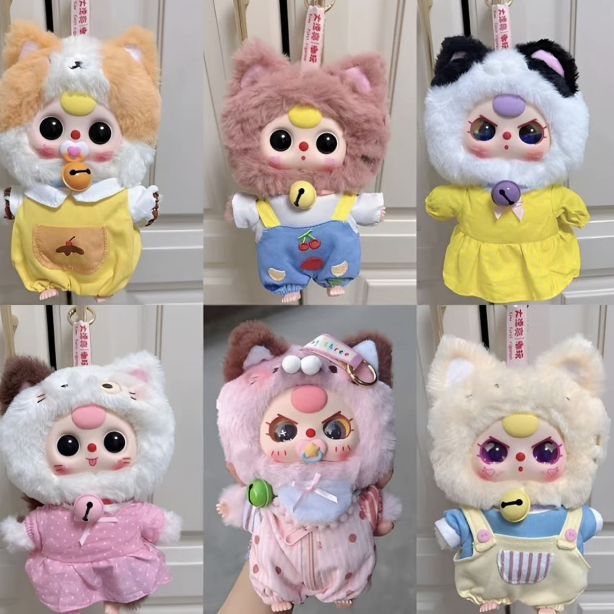 【小猫衣橱】正版Babythree娃三岁小猫衣橱毛绒潮玩盲盒