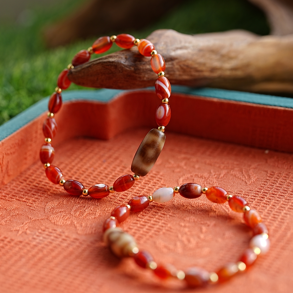 缠丝坛城天珠玛瑙手链 S520 多样性发一件