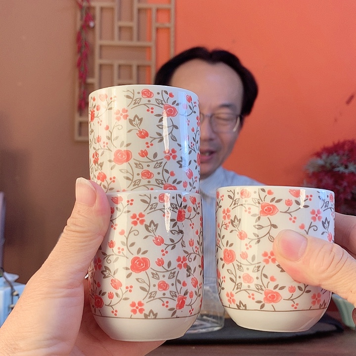 高温陶瓷200毫升可乐杯3只