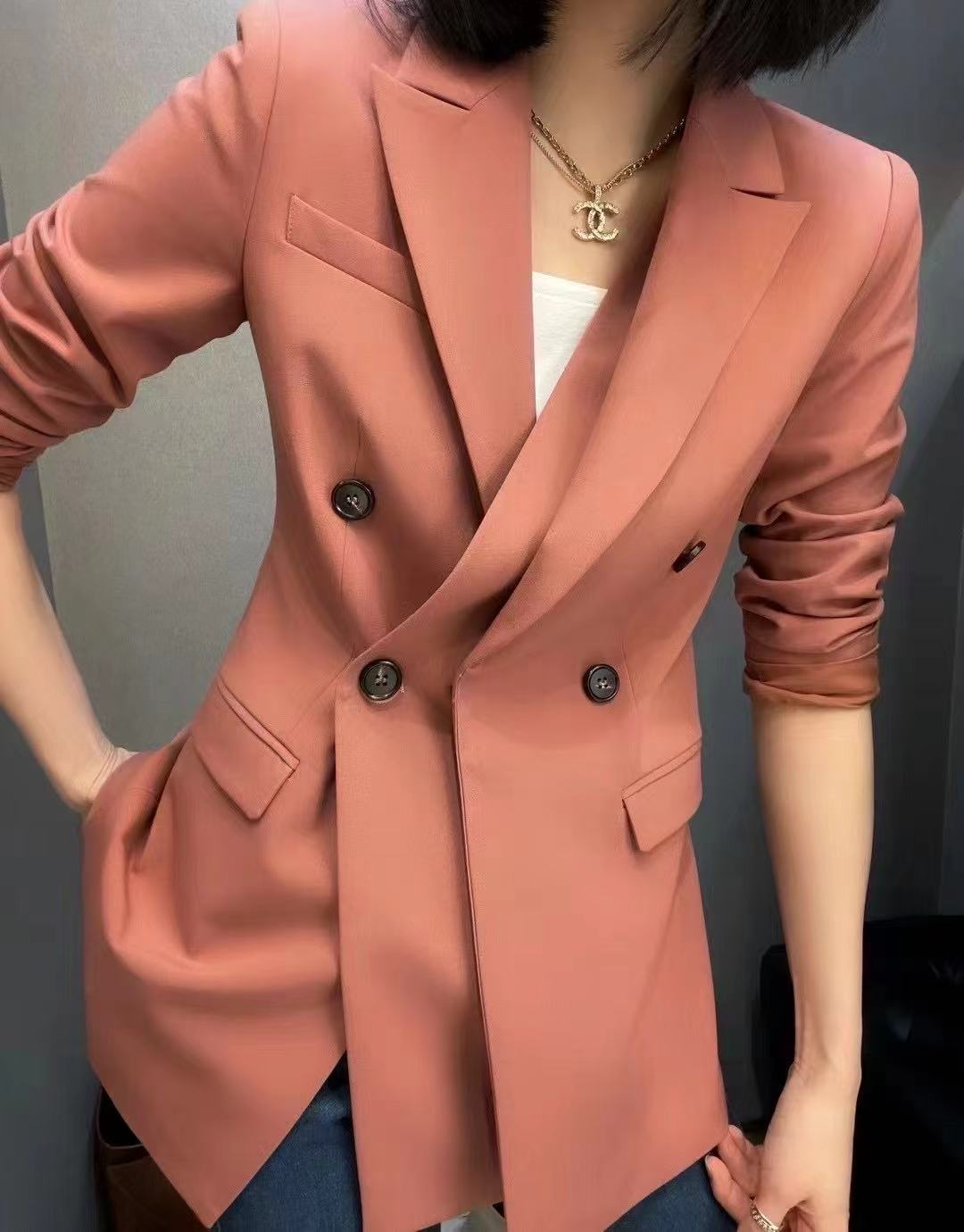 十九 专用风修身拉链修身型西装网红春秋小西服韩版