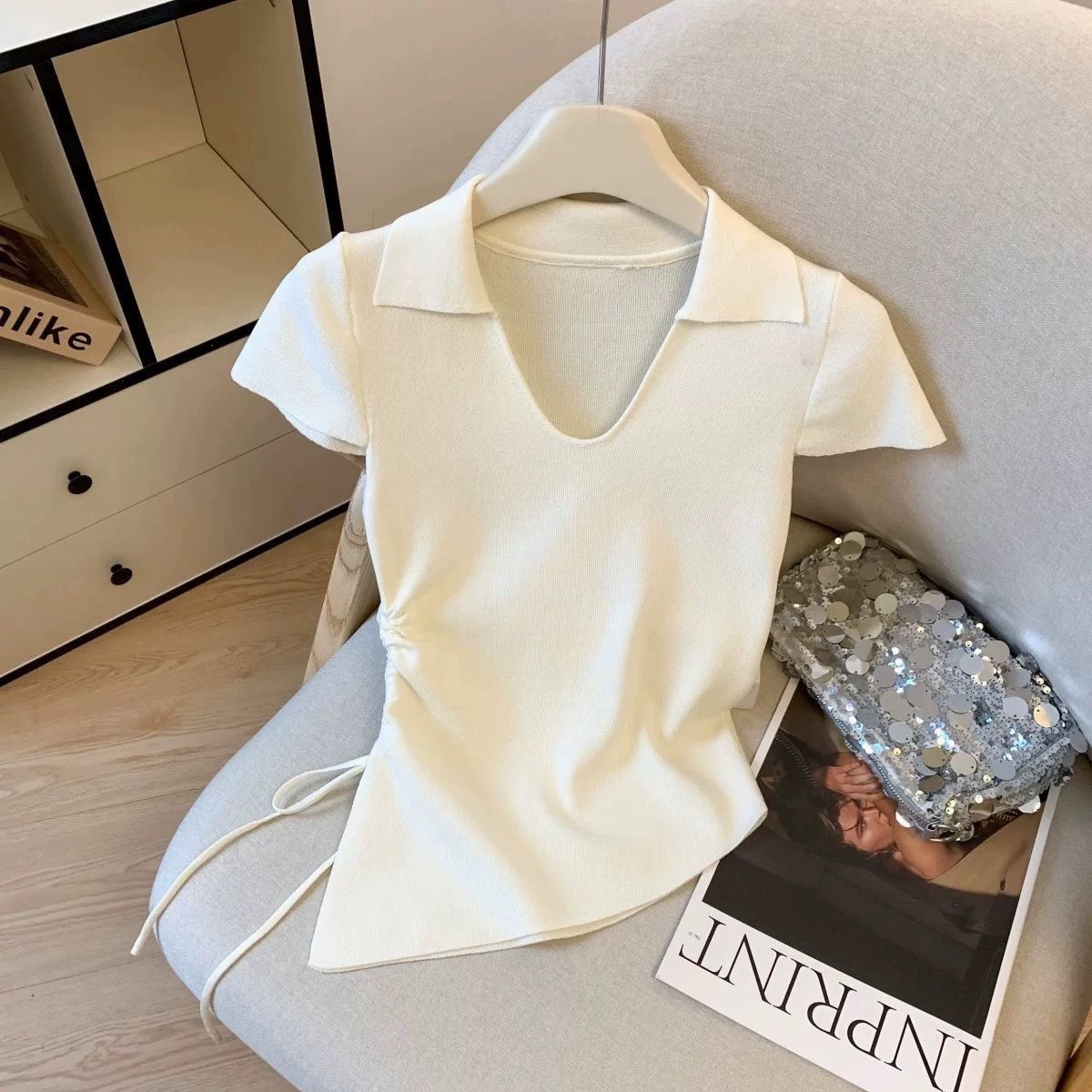 （找编码下单）2025夏季新款韩版针织女上衣