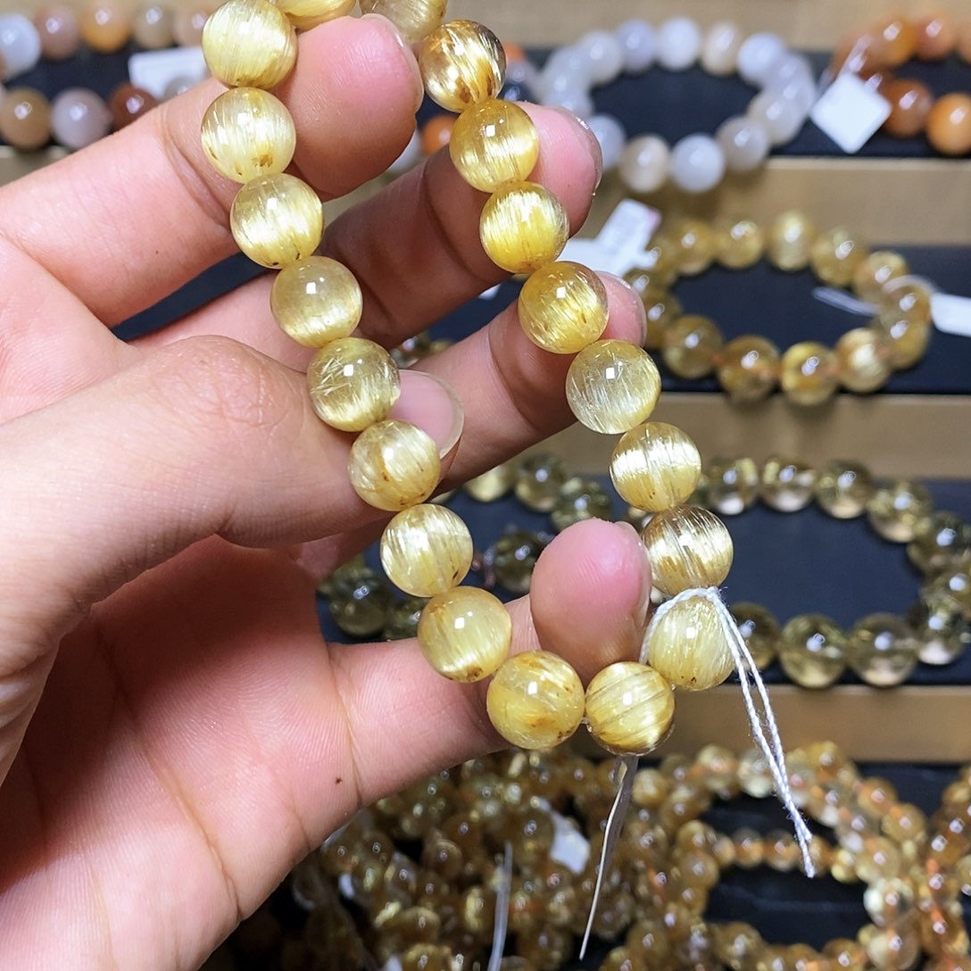 水晶手链未镶嵌钛金10