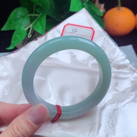 翡翠手镯未镶嵌      正圈54 冰晴绿