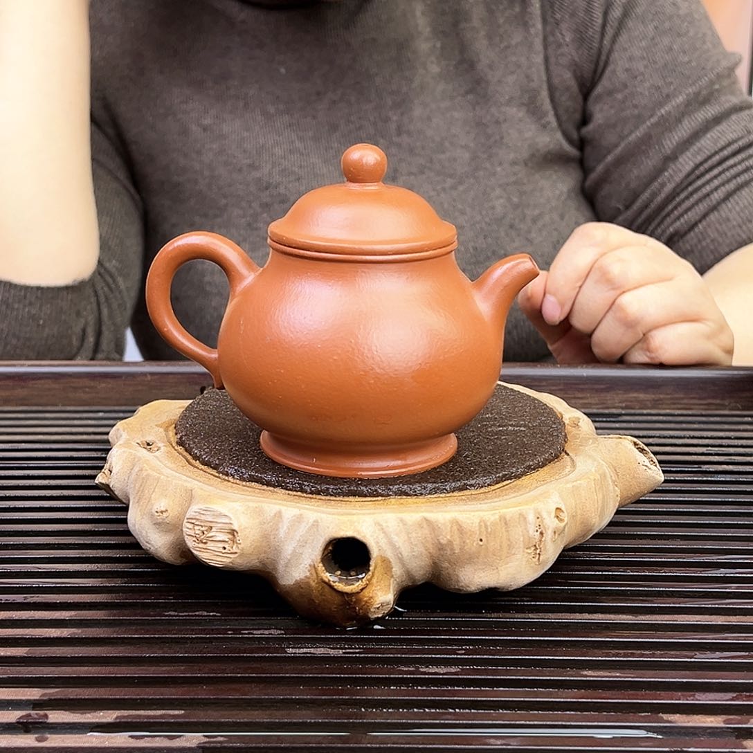 紫砂茶壶瑕疵朱泥180cc