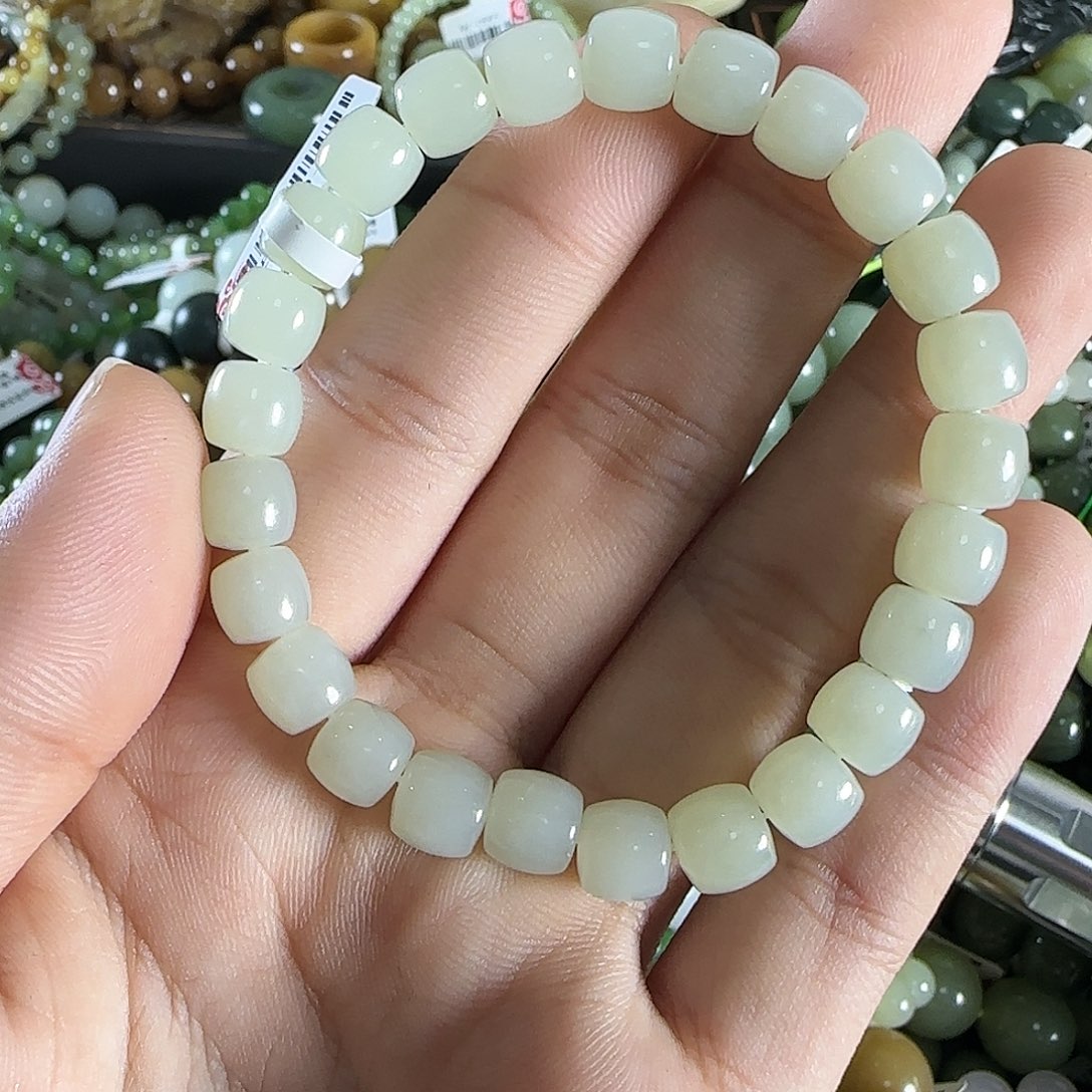 和田玉手链未镶嵌53