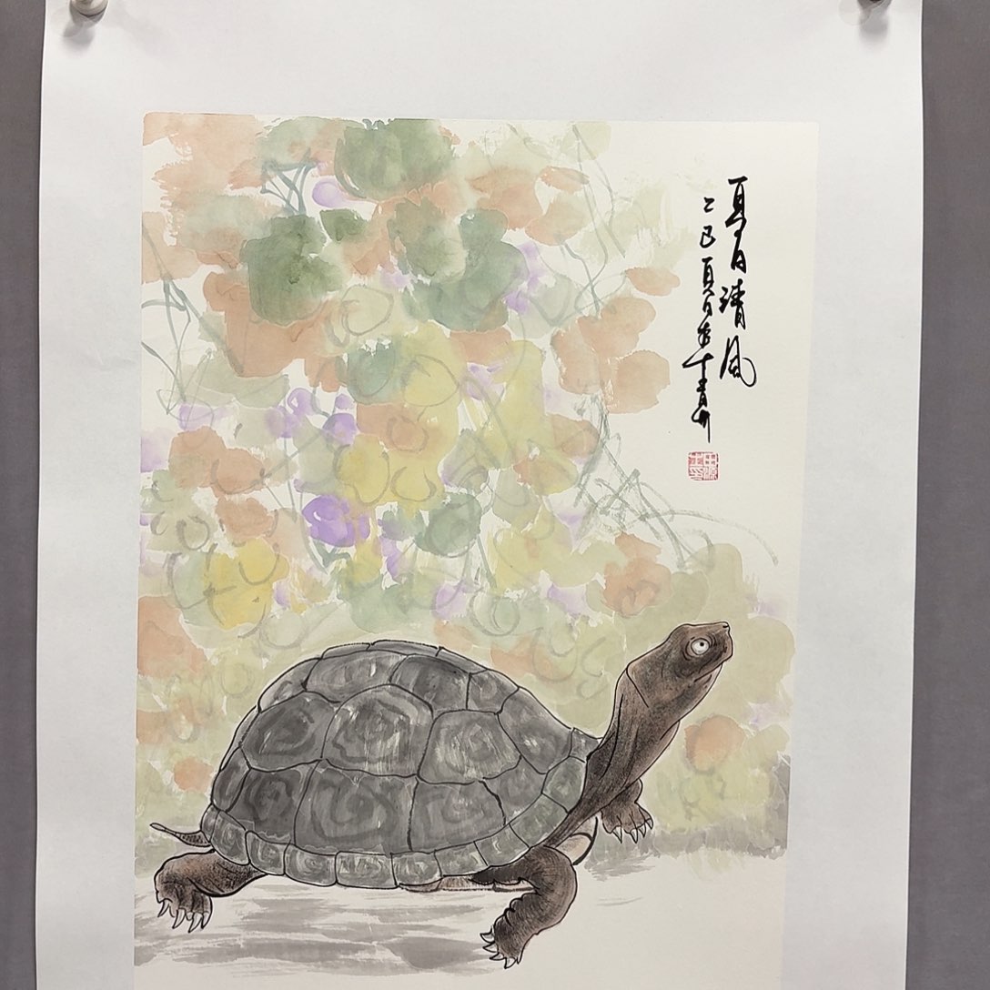 国画亲笔手绘放心去藏