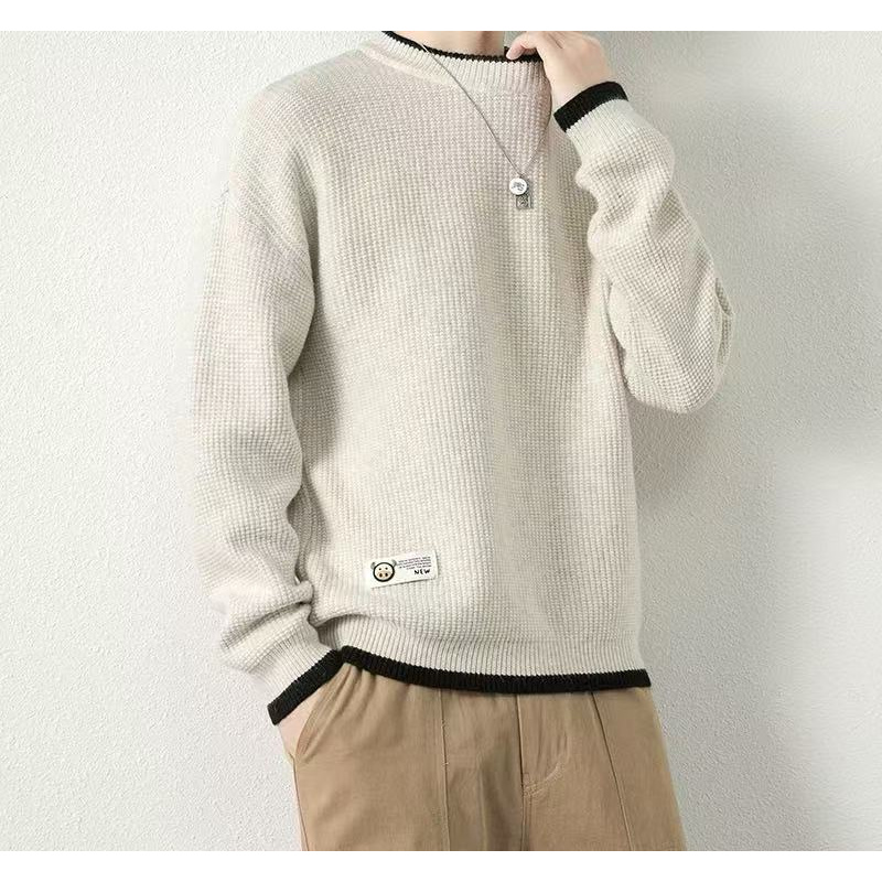 0387 宽松针织毛衣2025冬季新款潮流纯色K8-K9