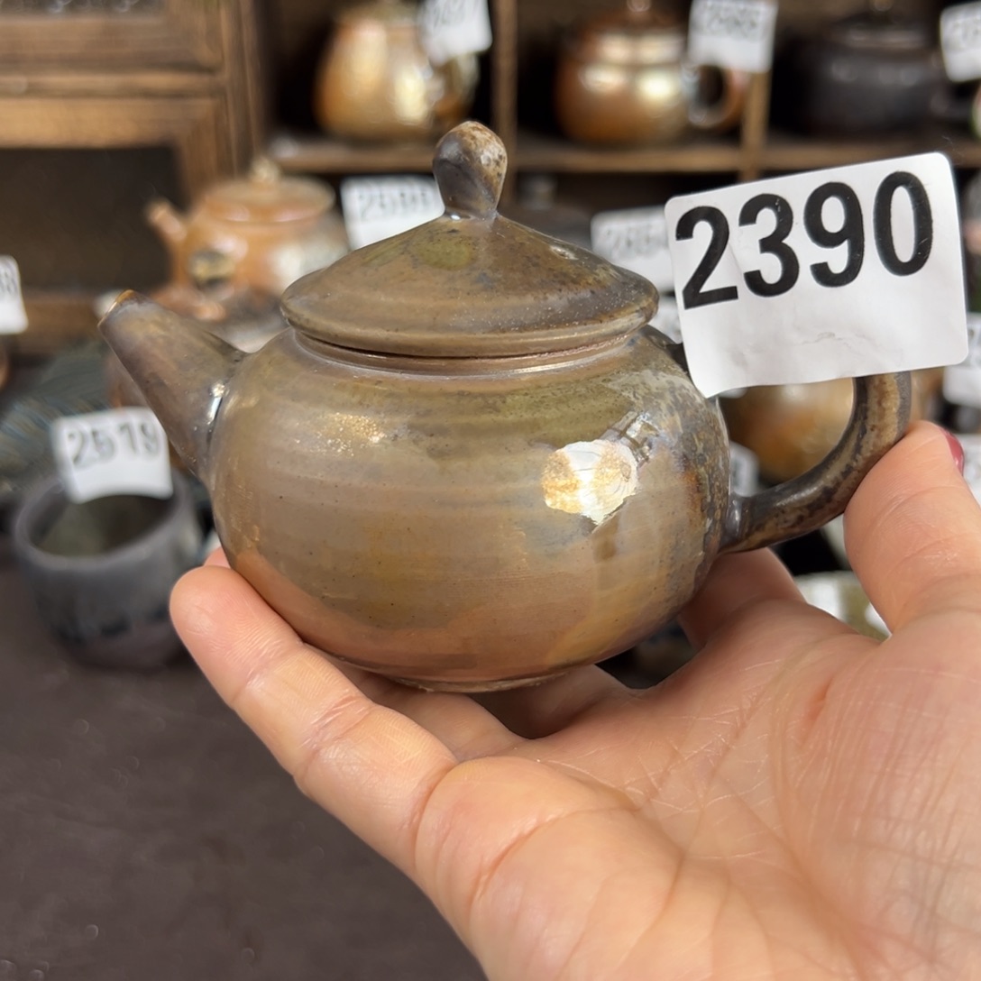 杯柴烧茶器主人壶微瑕