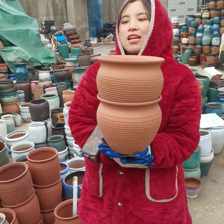 红陶口20高18瑕疵