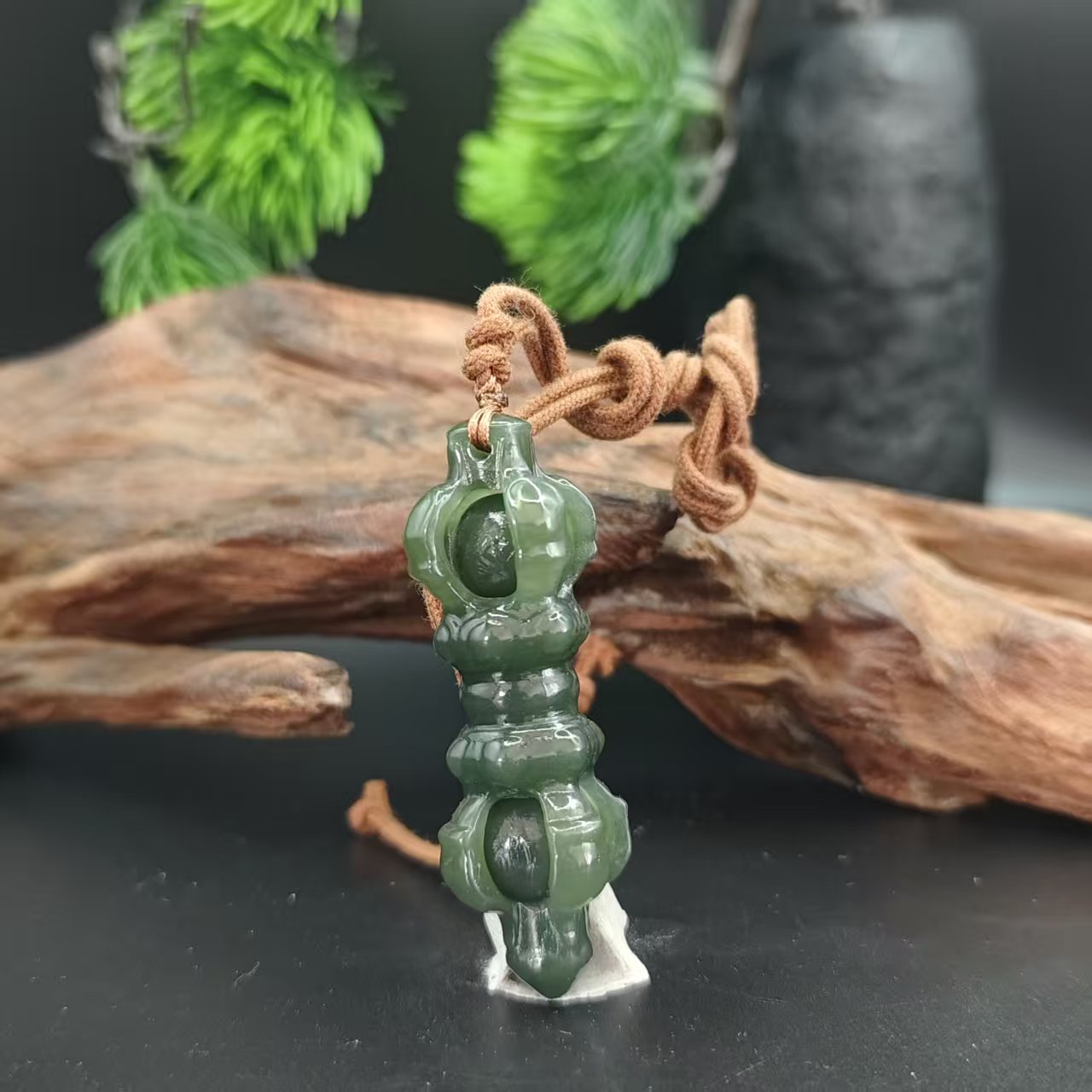 Z和田玉降魔杵吊坠1920