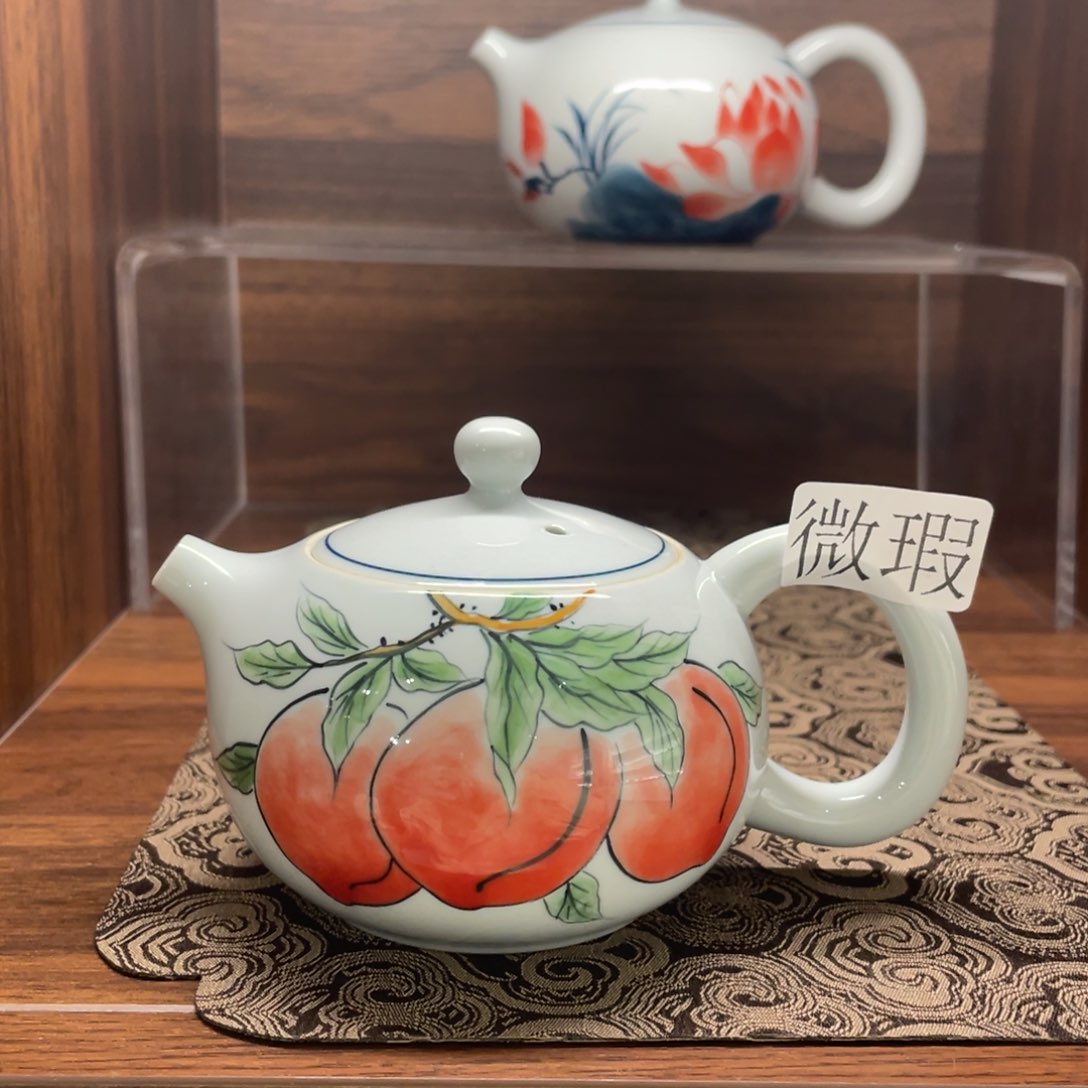 微瑕釉下彩纯手绘