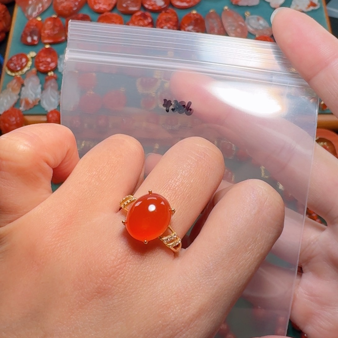 南红玛瑙南红银S925镶嵌