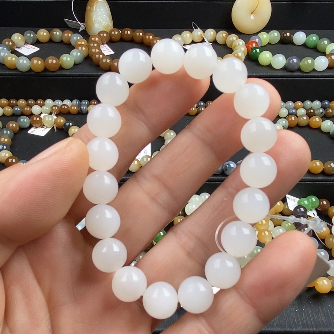 和田玉未镶嵌手链