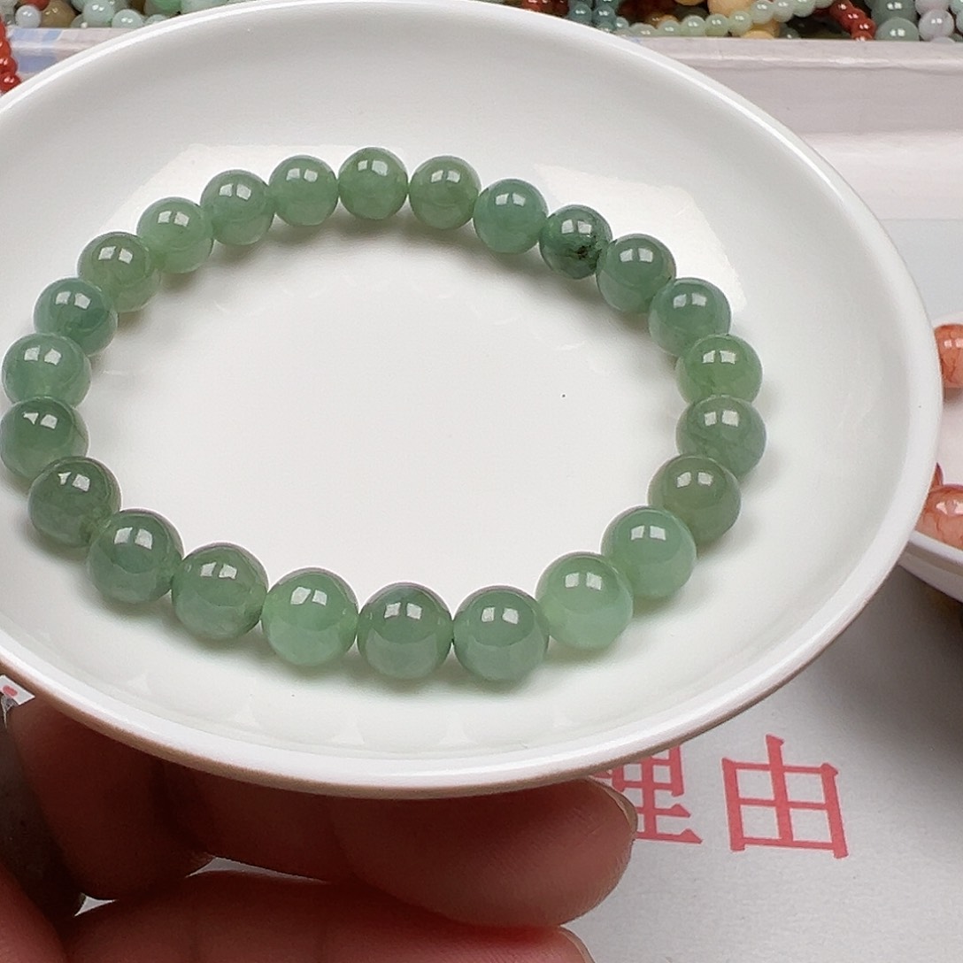 翡翠手链未镶嵌#****?货主老华