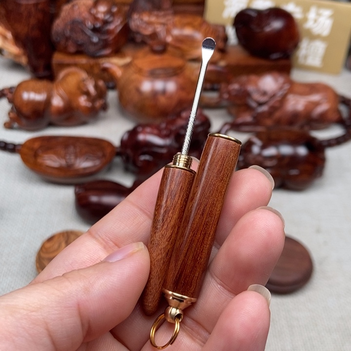 黄花梨/降香黄檀把件挖耳勺