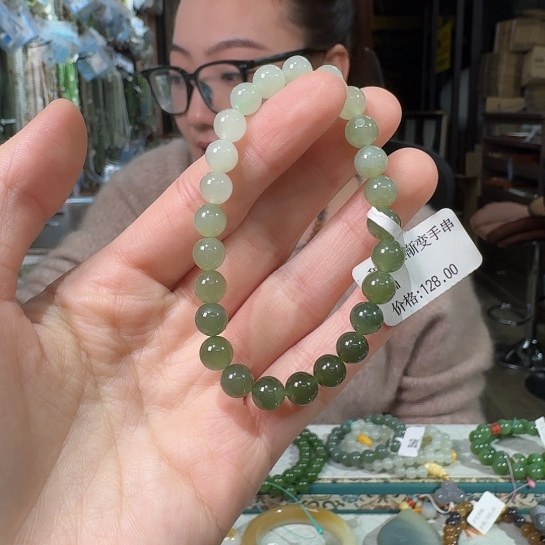 和田玉未镶嵌手链