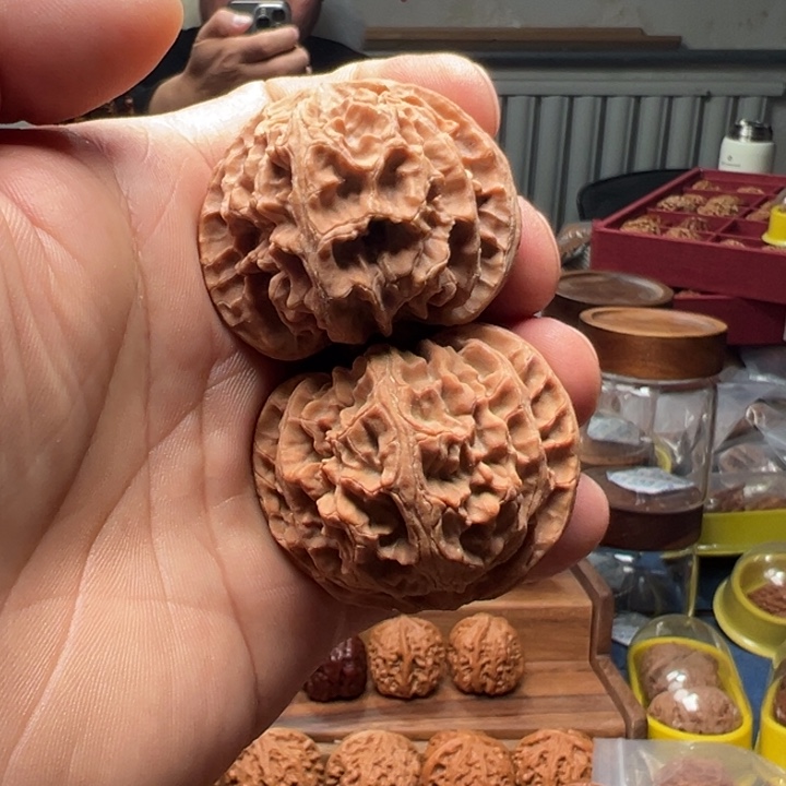 福***运把件文玩核桃苹果园狮子头